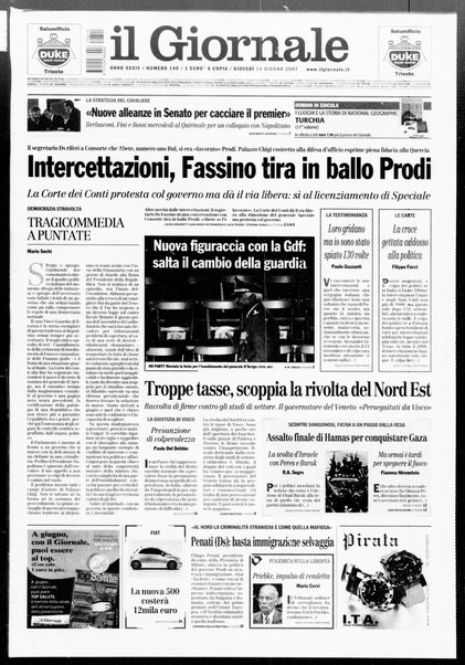 Il giornale : quotidiano del mattino